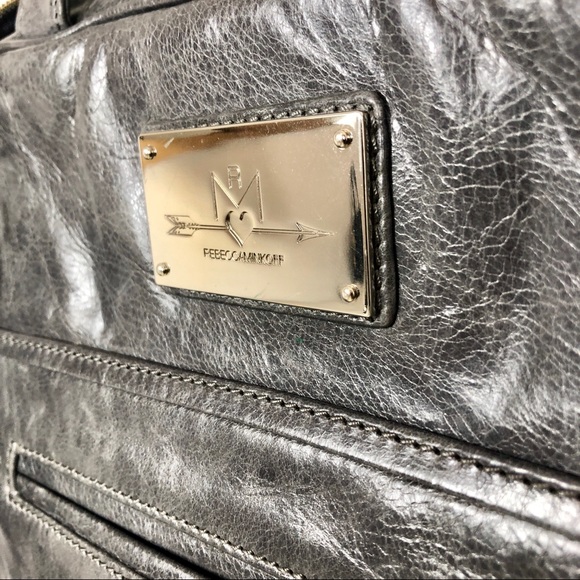 Rebecca Minkoff grey leather laptop bag/briefcase - Picture 2 of 4